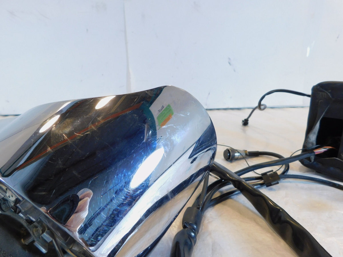 Harley Electra Glide FLHTC Chrome Fuel Tank Console w/ CB Control & Speaker - C3 Cycle