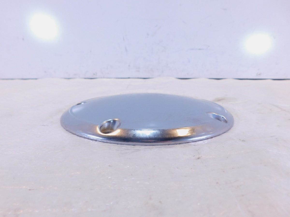 Harley Davidson Twin Cam Dyna Softail Left Engine Chrome Derby Clutch Cover - C3 Cycle