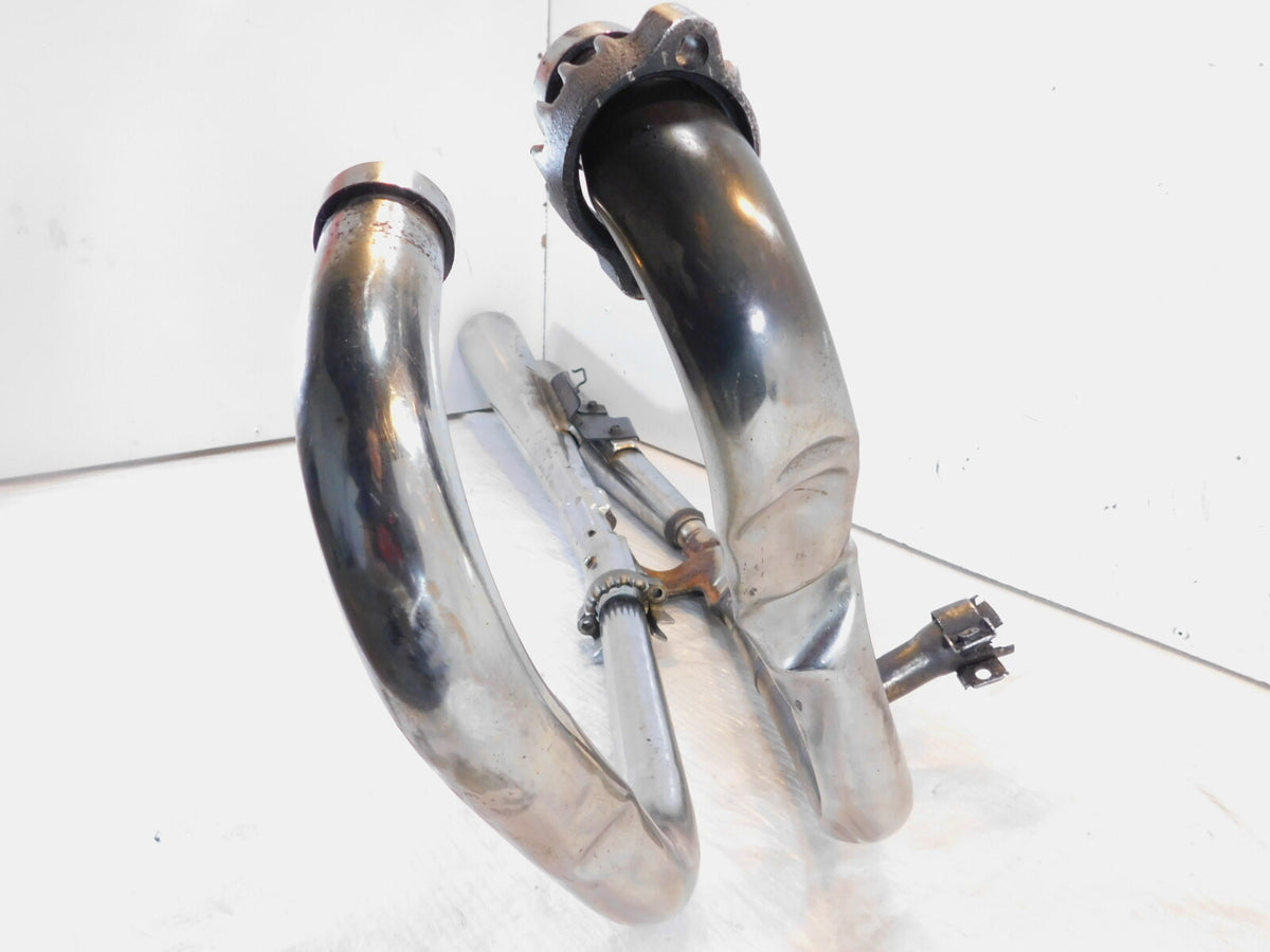 Honda CB1000 Chrome Rear Engine Right Exhaust Header Pipes & Mufflers -Damaged - C3 Cycle
