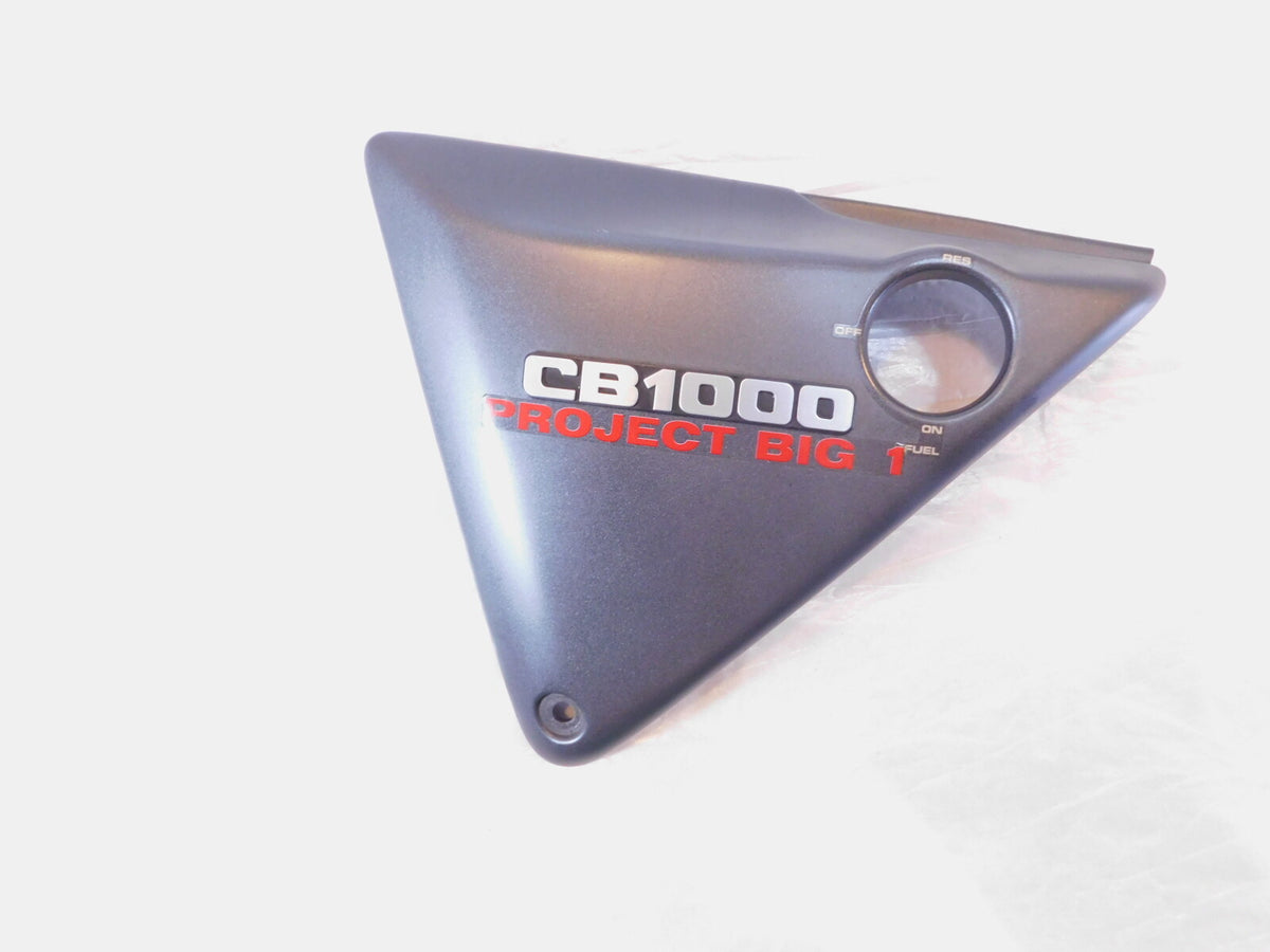 1995 95 Honda CB1000 CB 1000 Black Left Side Ignition Switch Cover Fairing Cowl - C3 Cycle