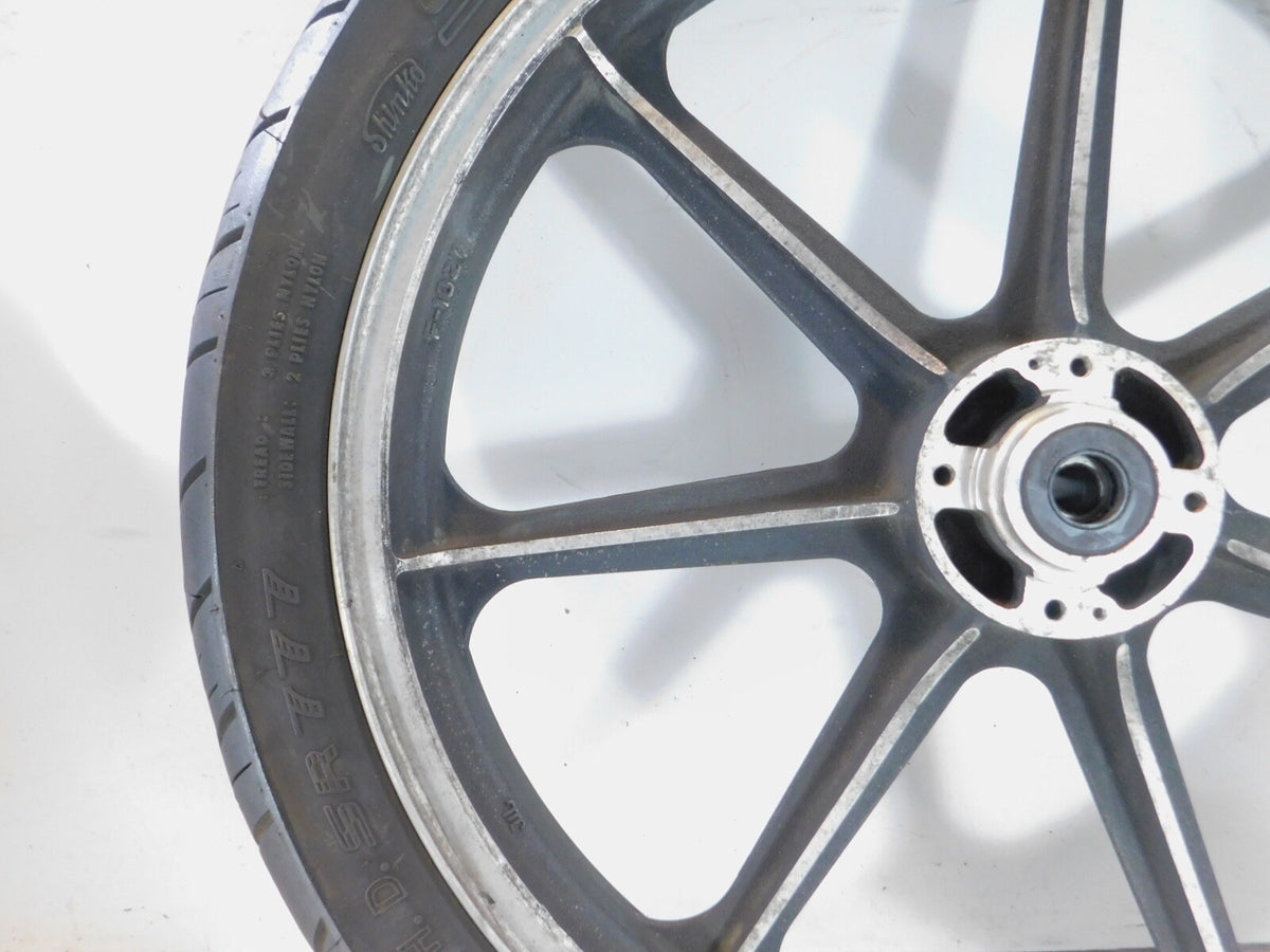 Kawasaki LTD Belt KZ440 KZ440D Front Spoked Mag Wheel Rim & Tire 19" x 1.85" - C3 Cycle