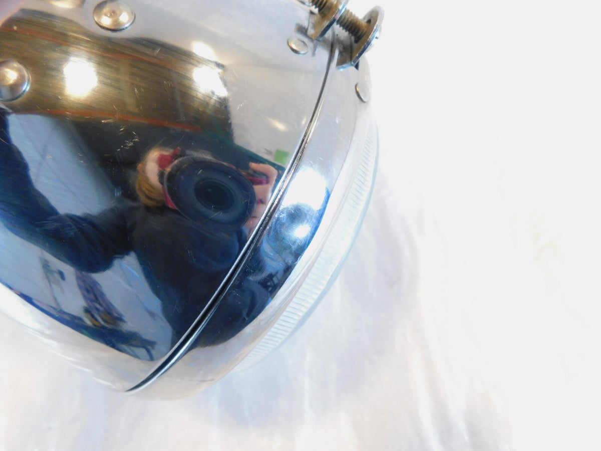 Harley Davidson Sportster 1200 Custom Chrome Bucket Shell w/ Headlight Headlamp - C3 Cycle
