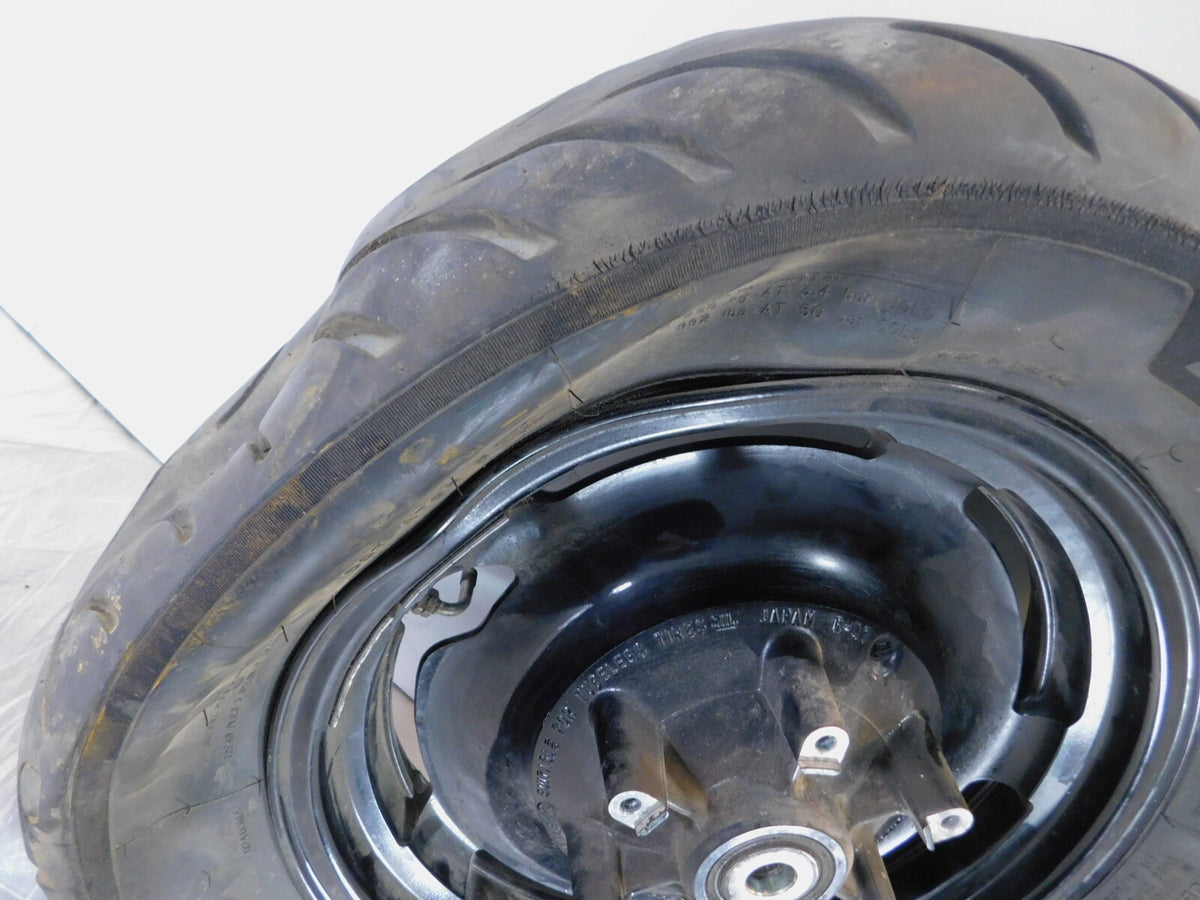 1996 1997 1998 Yamaha V-Max 1200 VMX12 OEM Black Cast Rear Wheel Rim Tire -Bent - C3 Cycle