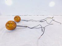 1977 77 Honda CB550 CB550K 550 Chrome Rear Turn Signal Indicator Flasher Lights - C3 Cycle