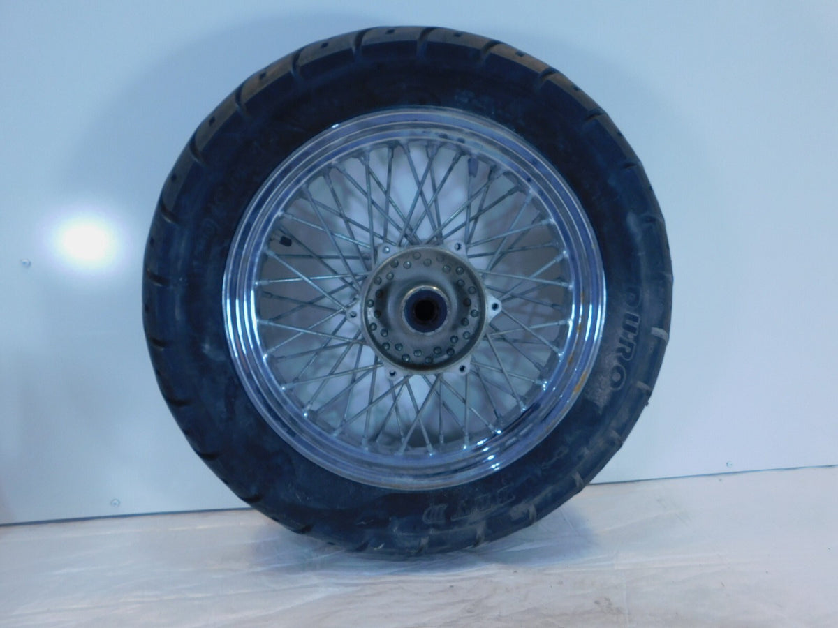 1999-2010 Yamaha XV1600 XV1700 Road Star Silverado Spoked Front Wheel Rim & Tire