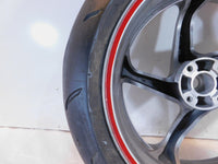 2004-2008 Honda Interceptor 800 VFR800 VFR800A ABS Silver Rear Wheel Rim & Tire - C3 Cycle