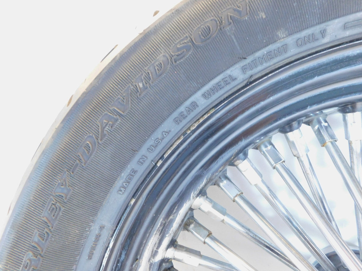Harley Davidson Softail Heritage Classic & Deluxe Black Laced Rear Wheel Rim - C3 Cycle
