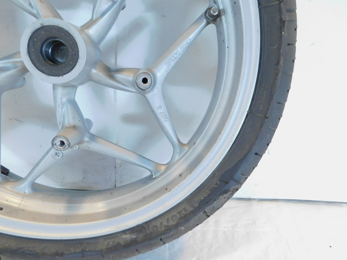 2005-13 BMW R1200RT R1200ST R1200 RT ST R900RT Silver Front Wheel -Slightly Bent - C3 Cycle