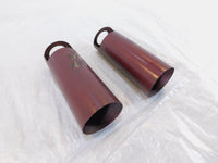 1972 72 Honda CB350K CB350K4 350 Maroon Front Lower Left/Right Fork Leg Covers - C3 Cycle