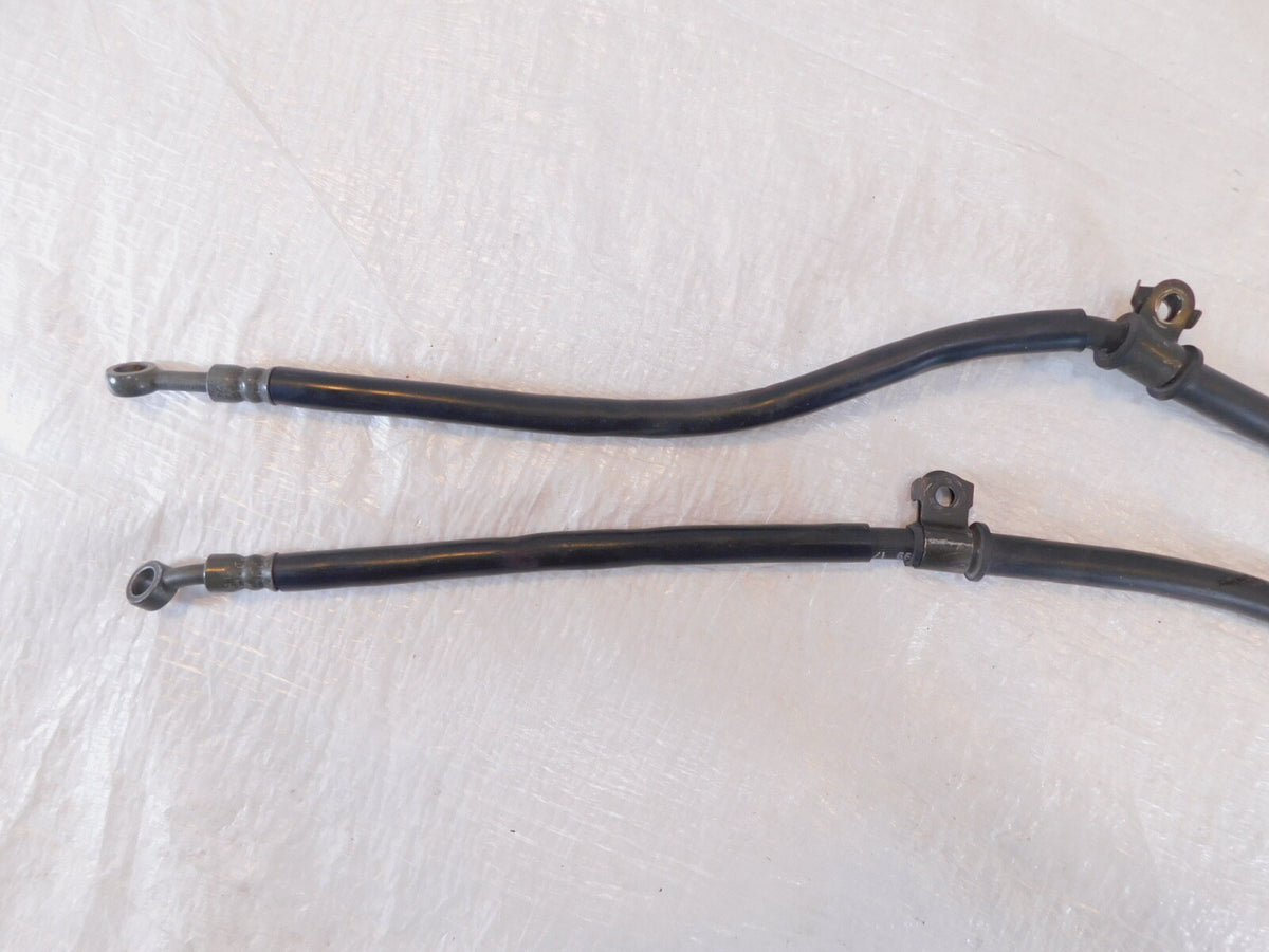 Yamaha FZR600 FZR600R Front Left & Right Brake Disc Caliper Hose Line Pipes - C3 Cycle
