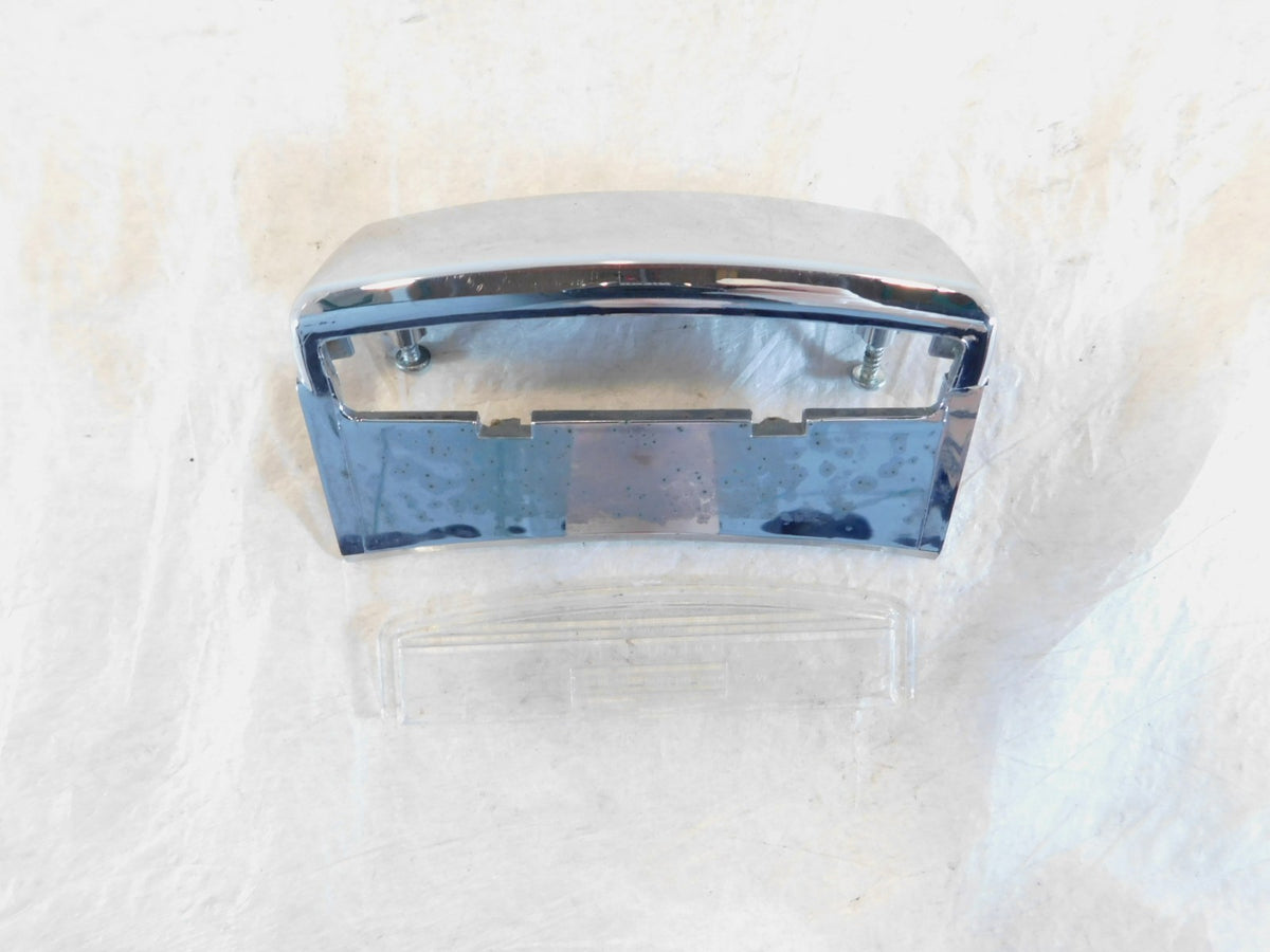 Piaggio Vespa LX LXV 50 125 150 Chrome Rear License Plate Light Cover w/ Lens - C3 Cycle