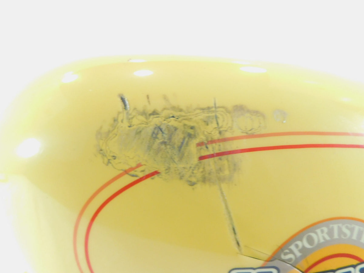 93-94 Harley Davidson Sportster 883 & 1200 Yellow Fuel Gas Tank Assembly - DENTS