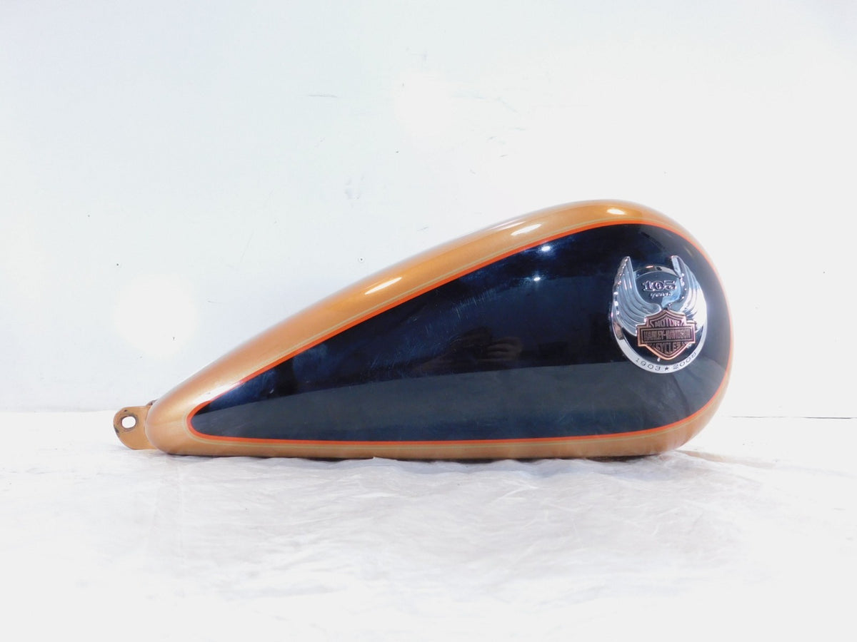 2008 Harley Dyna FXDL Low Rider Orange 105th Anniversary Fuel Gas Petrol Tank - C3 Cycle