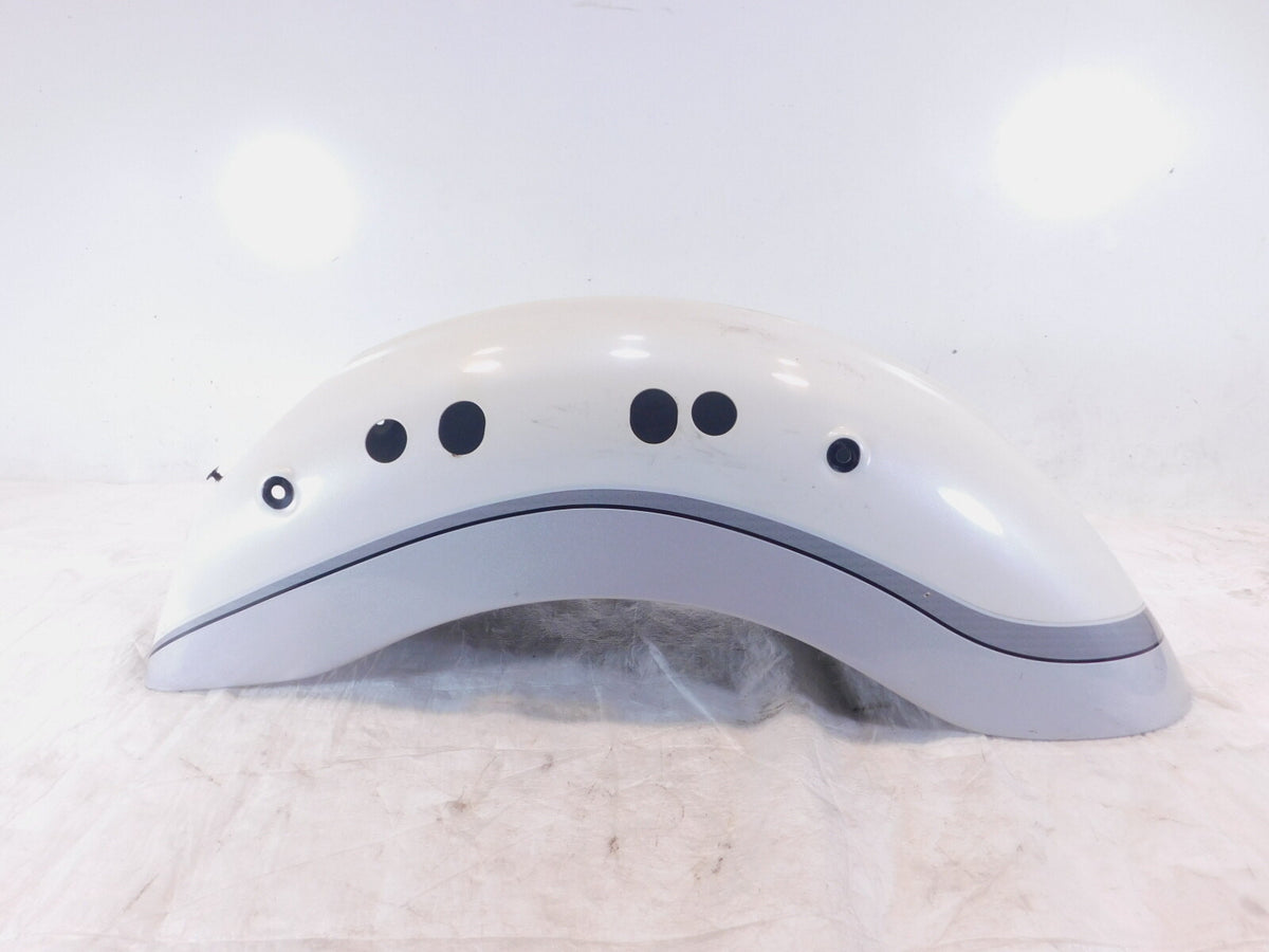 2003-2017 Victory Vegas 8-Ball White & Silver Rear Wheel Mudguard Cover Fender - C3 Cycle