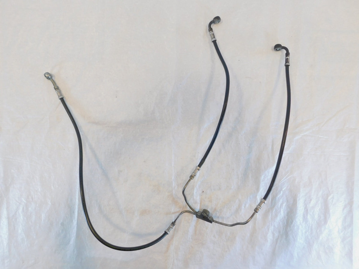 Harley Davidson Road King & Electra Glide Dual Disc Front Bake Line Hose Pipes - C3 Cycle