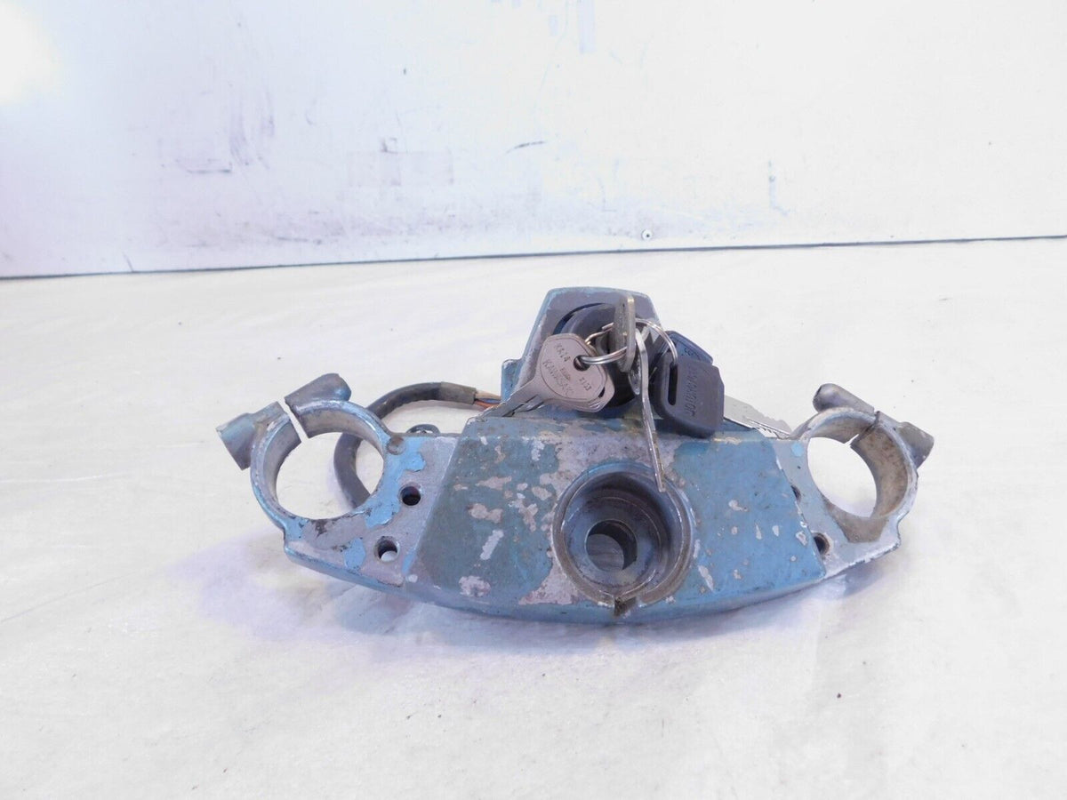 Kawasaki Ninja ZX6 ZX600D Front Fork Upper Triple Tree Bracket & Ignition Switch - C3 Cycle