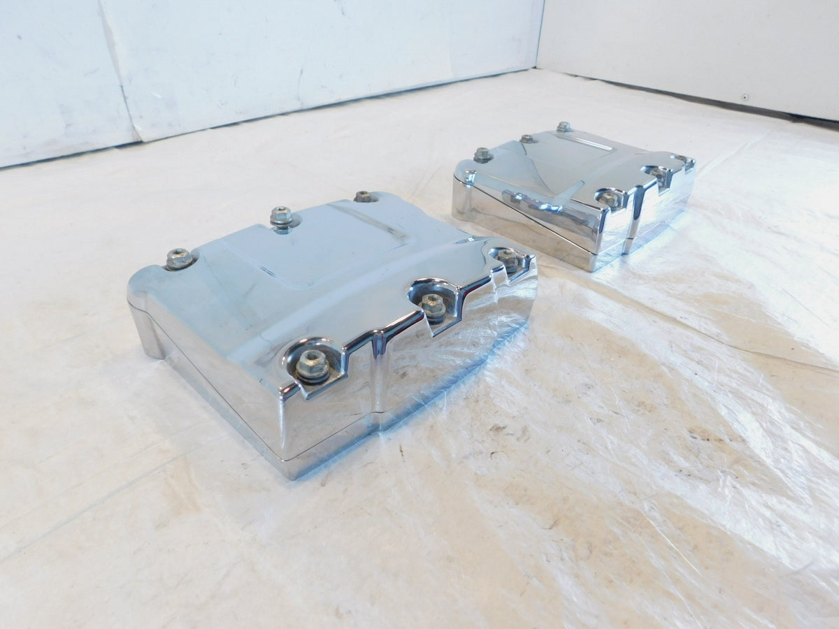 Harley Davidson Touring Dyna & Softail Chrome Cylinder Head Rocker Boxes - C3 Cycle
