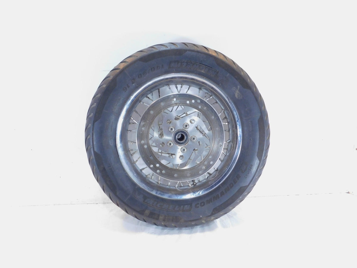 Harley Davidson Sportster 883 & 1200 Laced Rear Chrome Wheel Rim Tire & Rotor - C3 Cycle