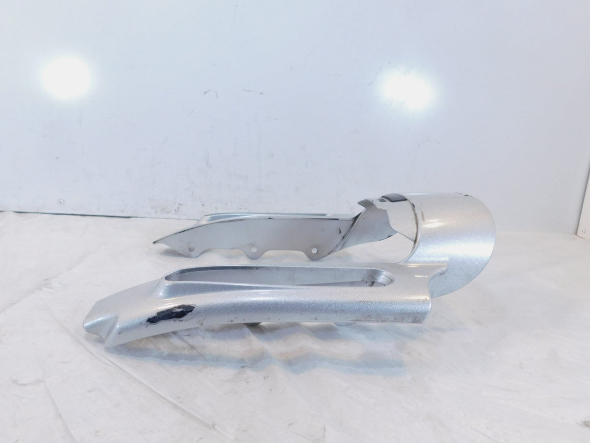 2009-2012 Harley Davidson Road Street Glide CVO Silver Rear Wheel Fender Fascia - C3 Cycle