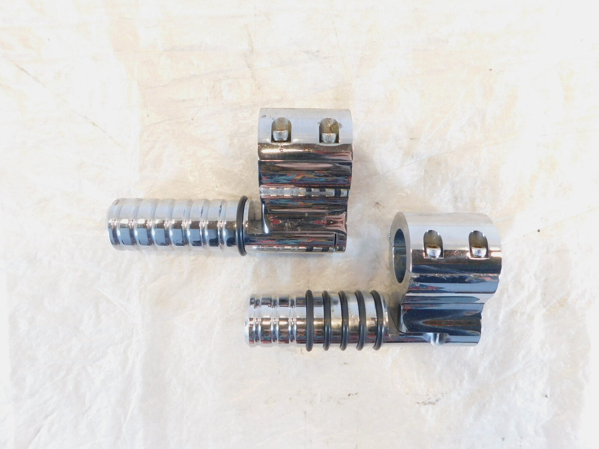 Harley Electra Glide & Road King Highway Footrest Footpeg Mount Bracket Clamps - C3 Cycle