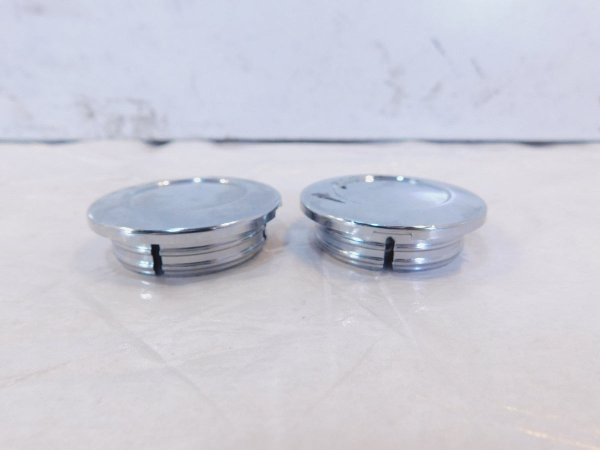 Victory Jackpot Hammer & Kingpin & V92 Classic Chrome Upper Fork Cover Caps - C3 Cycle