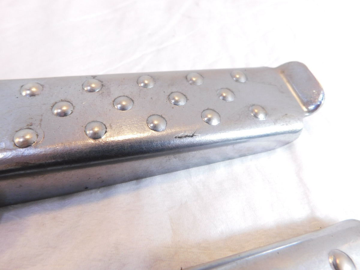 Harley Davidson Touring FXR Dyna Sportster Softail Silver Peg Footpegs Footrests