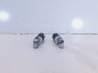 Harley Touring FXR Dyna Sportster Softail ISO Chrome & Rubber Footpegs Footrests - C3 Cycle