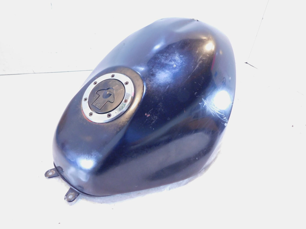 91-92 Kawasaki Ninja ZX6 ZX600D Black Gas Petrol Fuel Tank Cell Reservoir-No Key - C3 Cycle