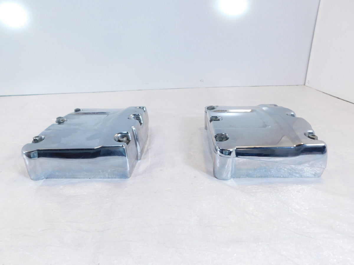 Harley Davidson Touring Dyna & Softail Chrome Cylinder Head Rocker Boxes