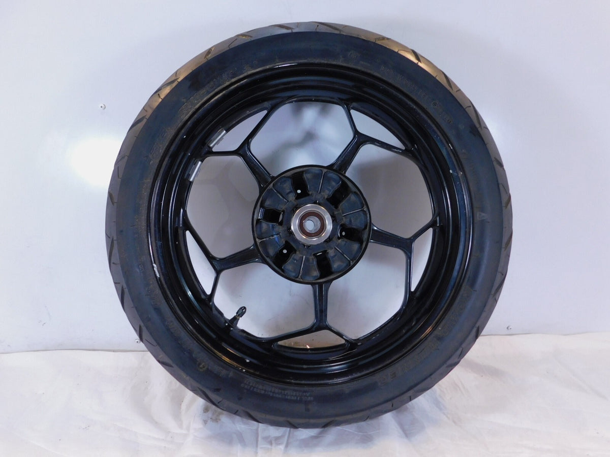 2013-2017 Kawasaki Ninja 300 EX300 Black Back Rear Wheel Rim w/ Cush Hub - C3 Cycle