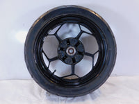 2013-2017 Kawasaki Ninja 300 EX300 Black Back Rear Wheel Rim w/ Cush Hub - C3 Cycle