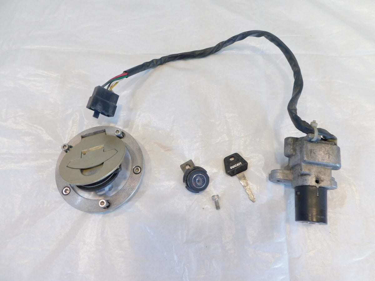 Ducati Sport-Touring ST3 & ST4 Ignition Switch & Fuel Tank Seat Lock Set Keyset - C3 Cycle