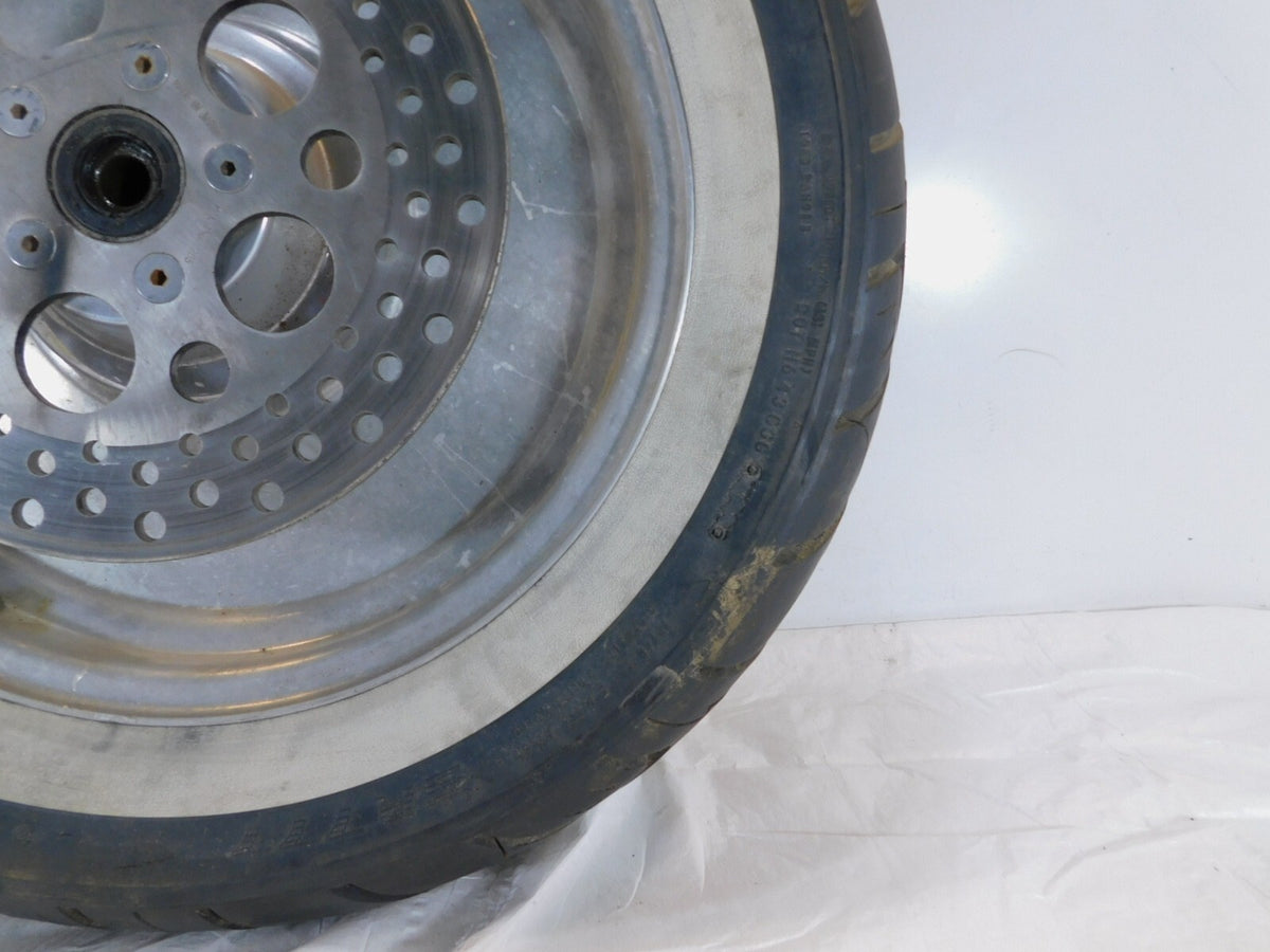 Harley Davidson Dyna Softail & Sportster 883 & 1200 Rear Wheel Rim w/ Tire- BENT - C3 Cycle
