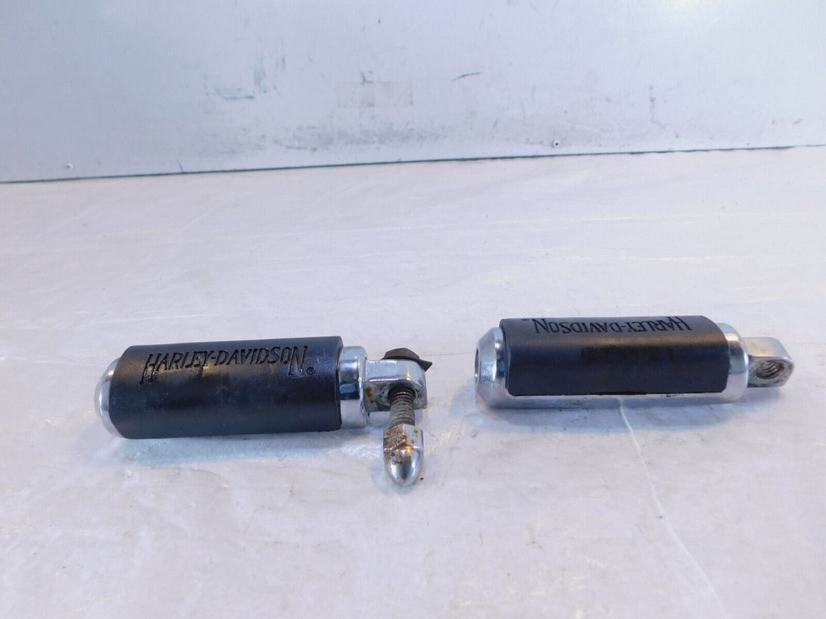Harley Touring Dyna Sportster & Softail ISO Chrome & Rubber Footpeg Footrests - C3 Cycle