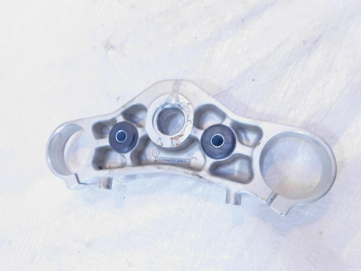 2013 2014 2015 KTM 690 Duke Silver Front Fork Bridge Upper Triple Tree Brace - C3 Cycle