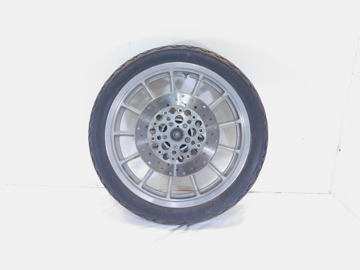 1996-1999 Harley Sportster 883 & 1200 Silver Dual Disc Front Wheel Rim & Rotors - C3 Cycle