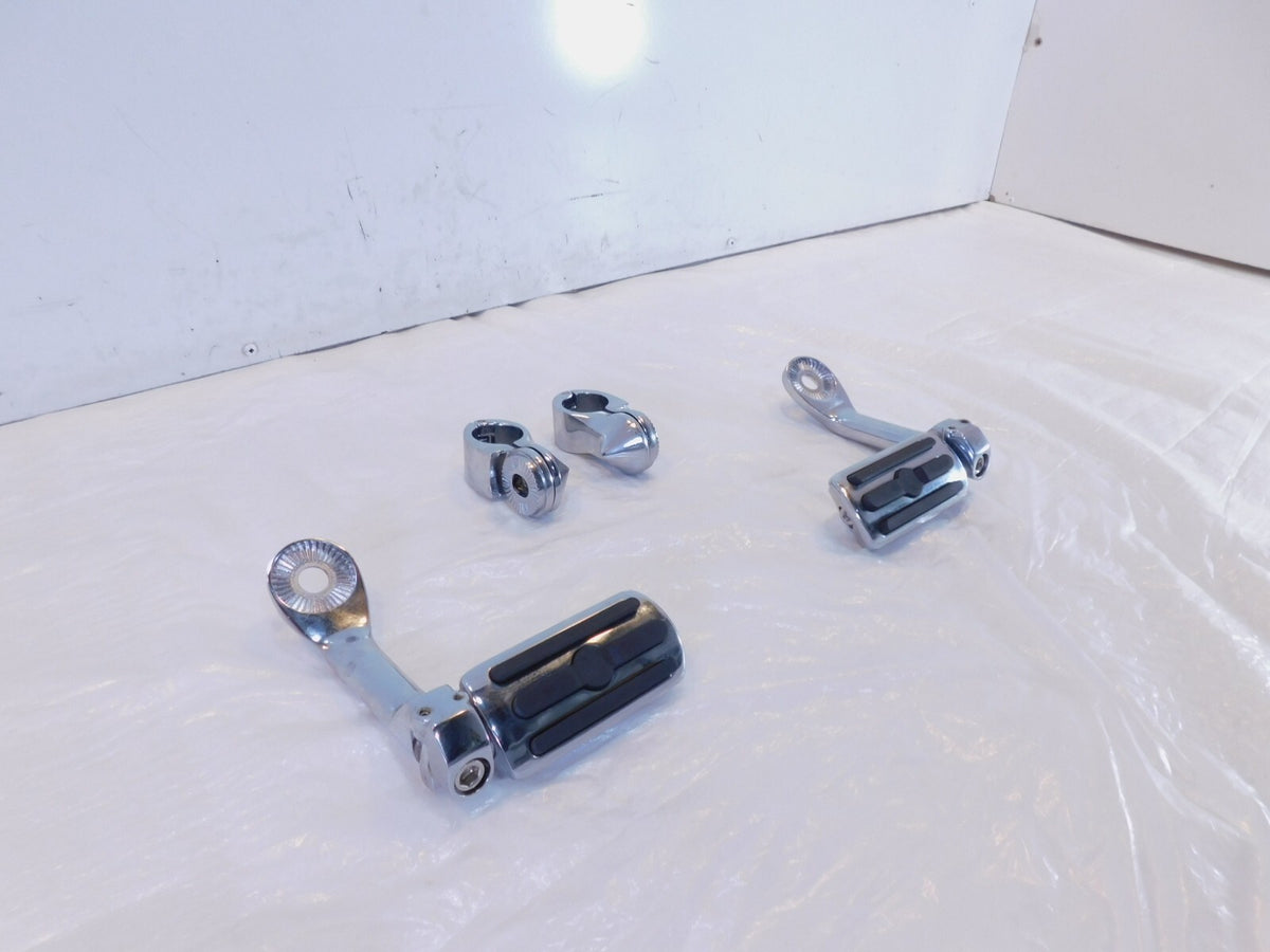Harley Davidson Electra Glide & Road King Adjustable Highway Footrest Footpegs - C3 Cycle