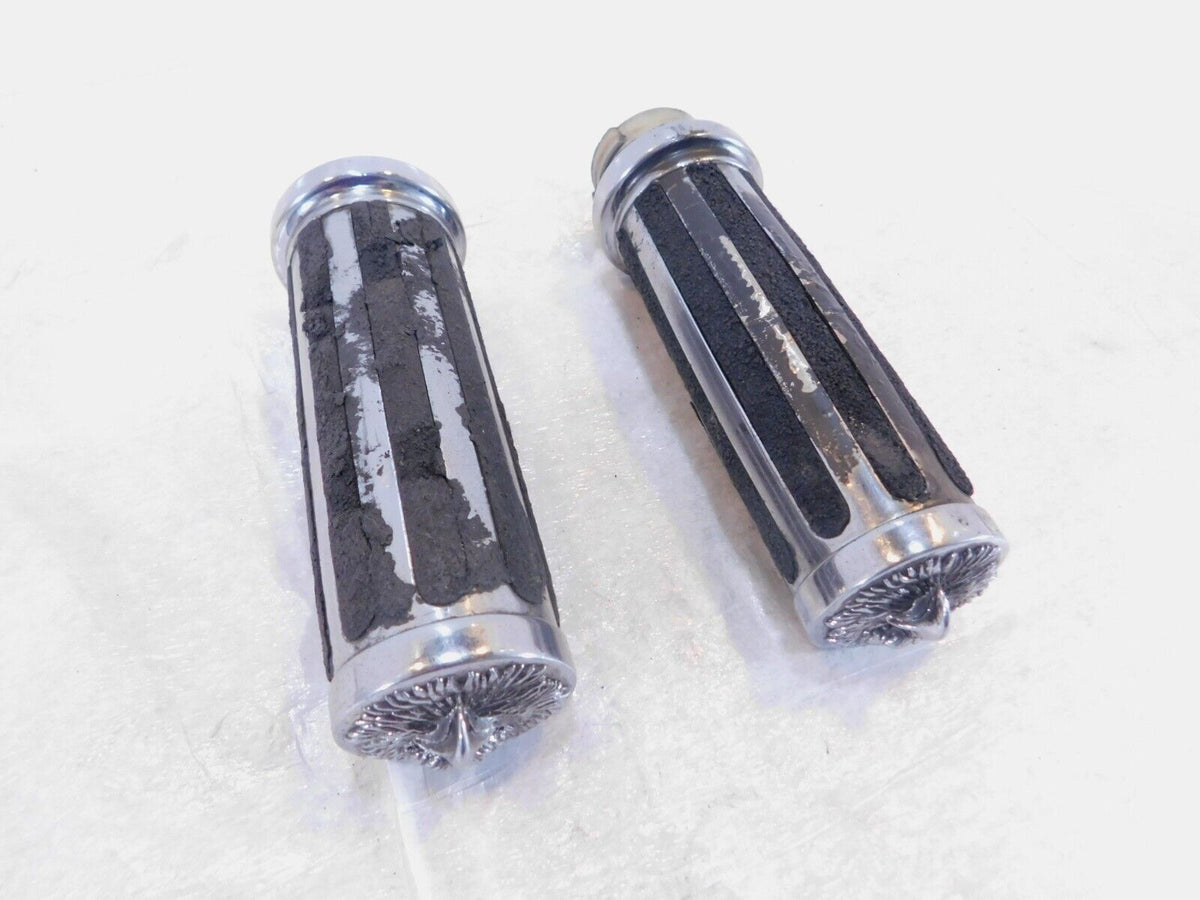 Harley Davidson Ironhead Sportster 1000 1100 Eagle Right & Left Handlebar Grips - C3 Cycle