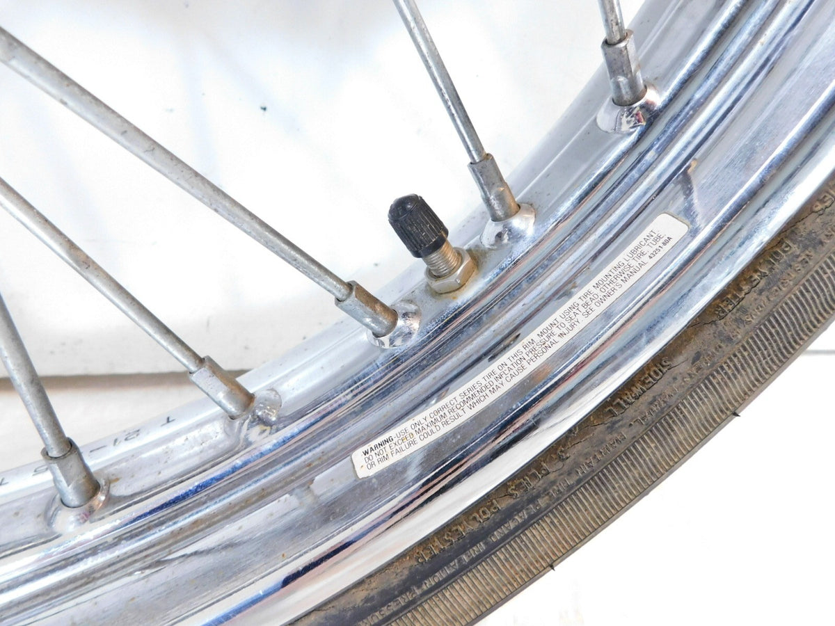 Harley Davidson Softail & Dyna Wide Glide Chrome 21" Front Wheel Rim & Rotor - C3 Cycle