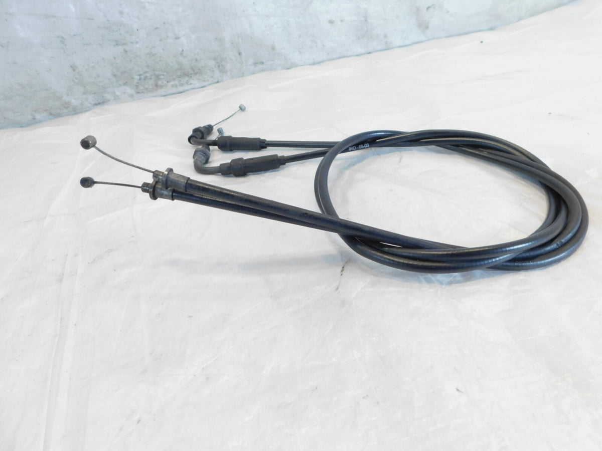Moto Guzzi California 1100 Special Sport Alu Titanium Throttle Open/Close Cables - C3 Cycle