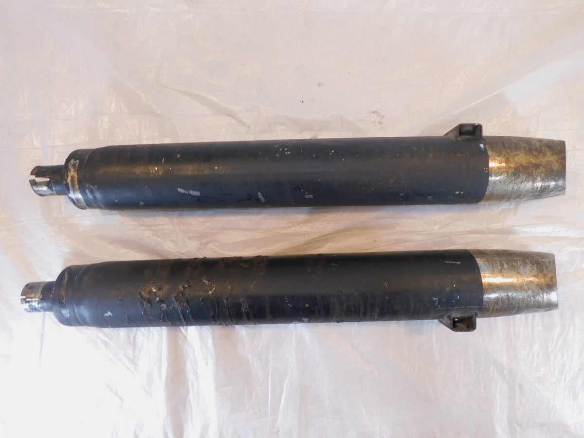 Indian Chief & Chieftain Dark Horse Left & Right Exhaust Header Pipe Mufflers - C3 Cycle