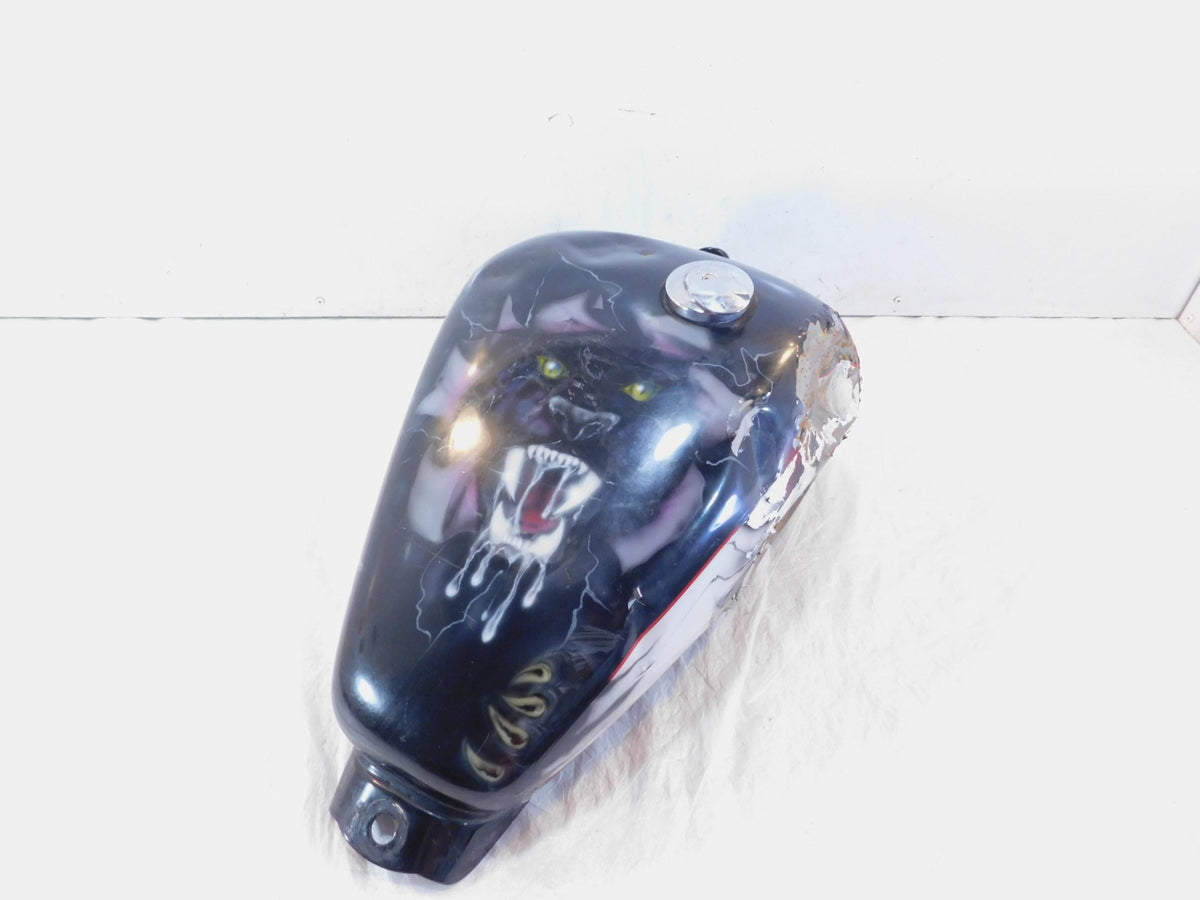 1995 95 Honda Shadow VT1100 VT1100C Black Custom Gas Petrol Fuel Tank - Dented - C3 Cycle