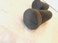 Harley Touring FXR Dyna Sportster Softail Large Black Rubber Footpegs Footrests - C3 Cycle