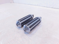Pair Harley Touring FXR Dyna Sportster & Softail Black ISO Peg Footpeg Footrests - C3 Cycle