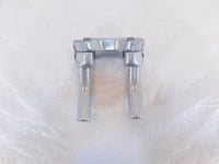 Harley Dyna Wide & Super Glide Custom Chrome Handlebar Mount Clamp Brackets - C3 Cycle