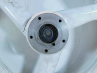 1995 & 1996 Buell M2 Thunderbolt Marchesini White Front Wheel Rim & Tire - Crack - C3 Cycle