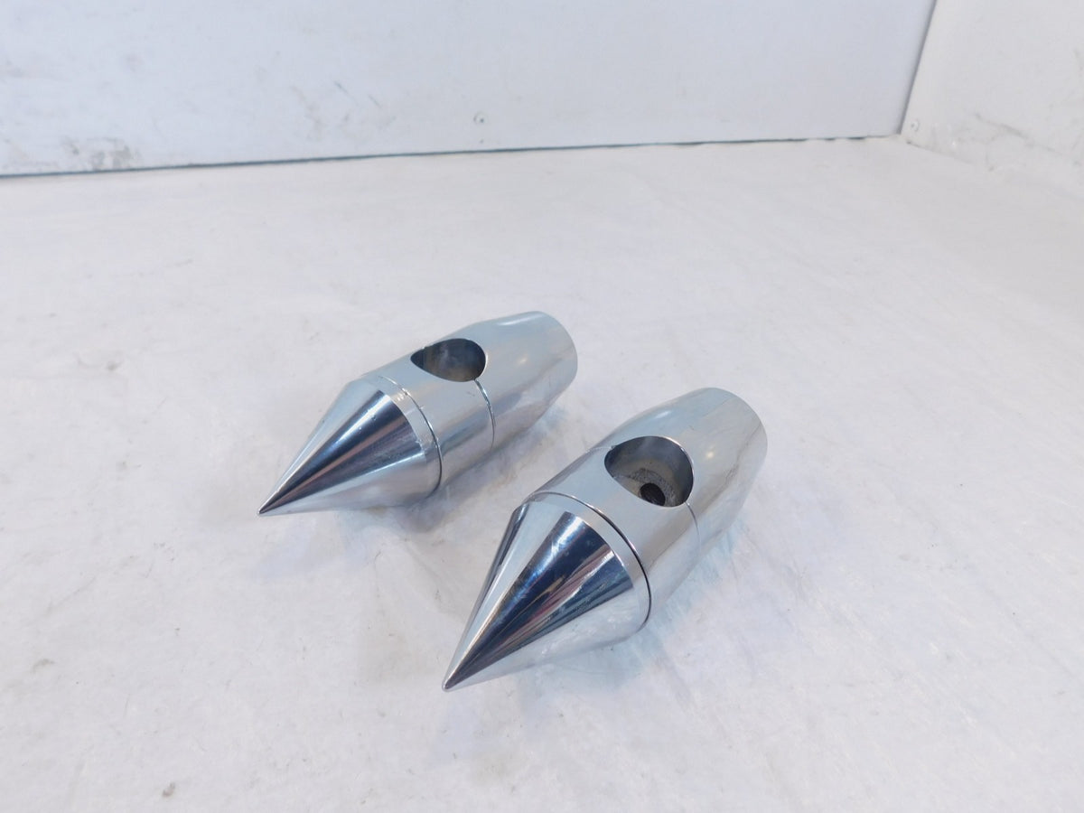 Honda VT750 VT1100 Shadow 600 750 1100 Ace Pointed Handlebar Riser Brackets - C3 Cycle