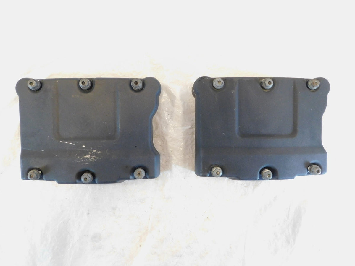 Harley Davidson Touring Dyna & Softail Black Wrinkle Cylinder Head Rocker Boxes - C3 Cycle