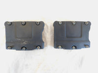 Harley Davidson Touring Dyna & Softail Black Wrinkle Cylinder Head Rocker Boxes - C3 Cycle