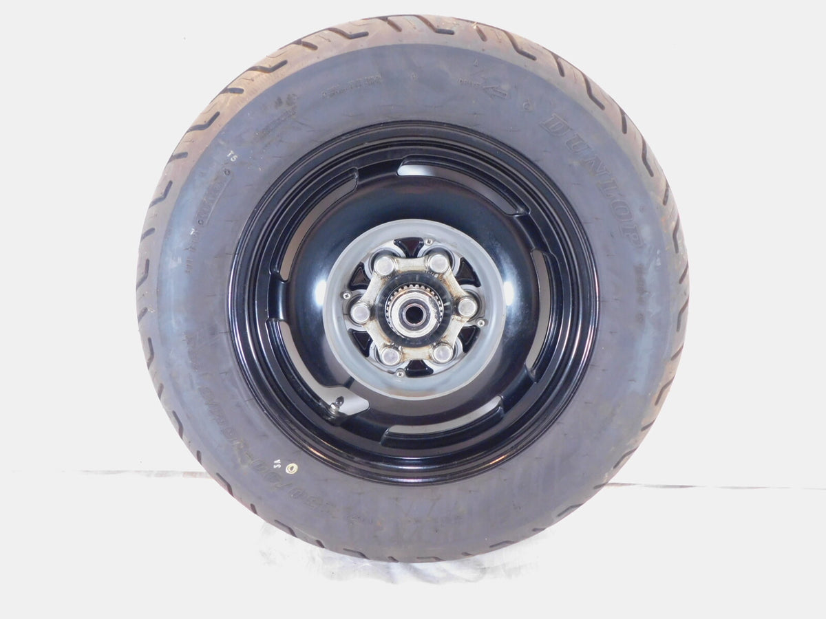 1988 1989 1990 Yamaha V-Max 1200 VMX12 OEM Black Cast Rear Wheel Rim & Tire - C3 Cycle